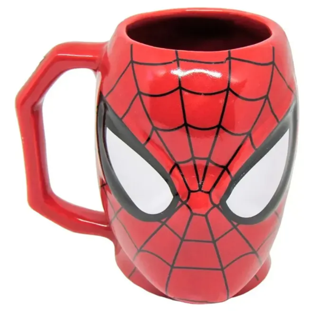 Caneca 3D Cabeça Homem Aranha Spider man 400ml