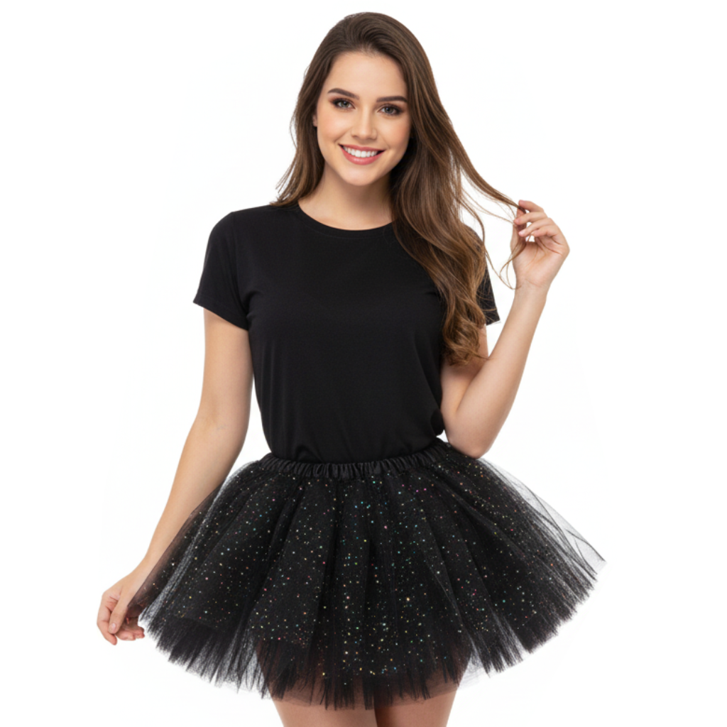 Saia de Tule adulto (Glitter)