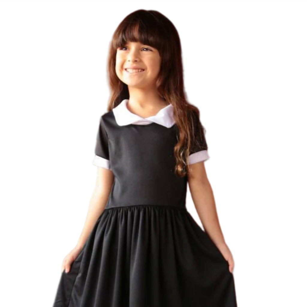 Wandinha Vestido Infantil
