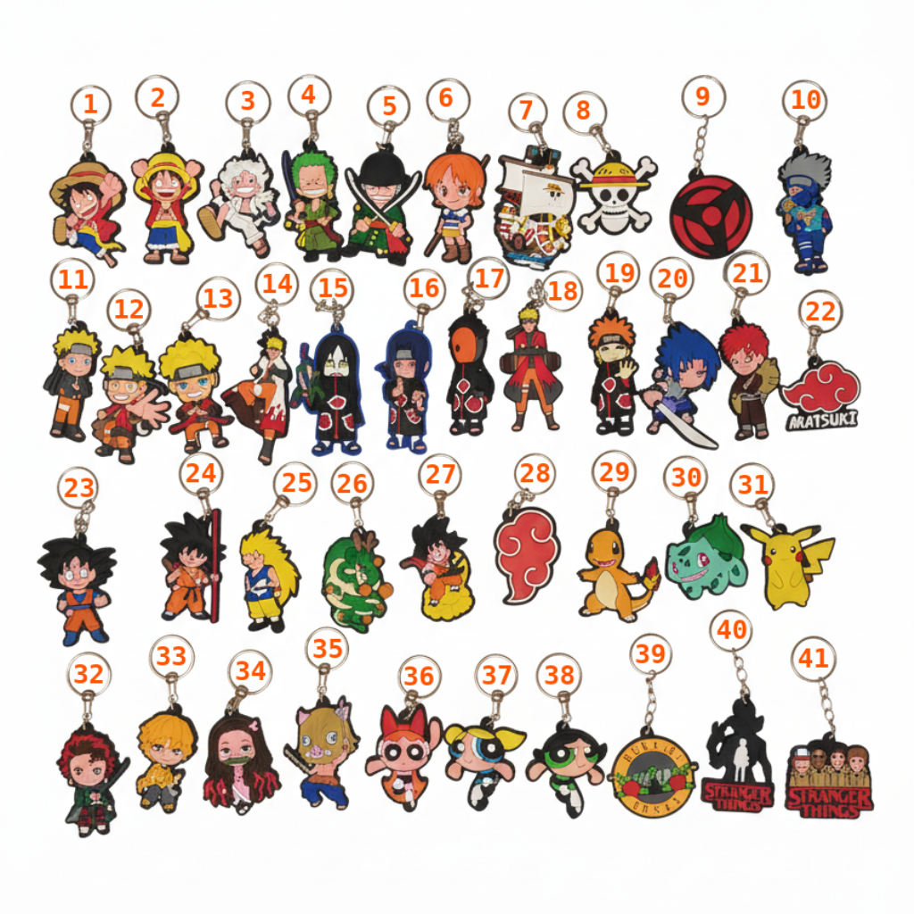 Chaveiros Emborrachados – Modelos Variados