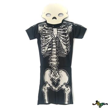 Macacão Esqueleto Infantil (curto)