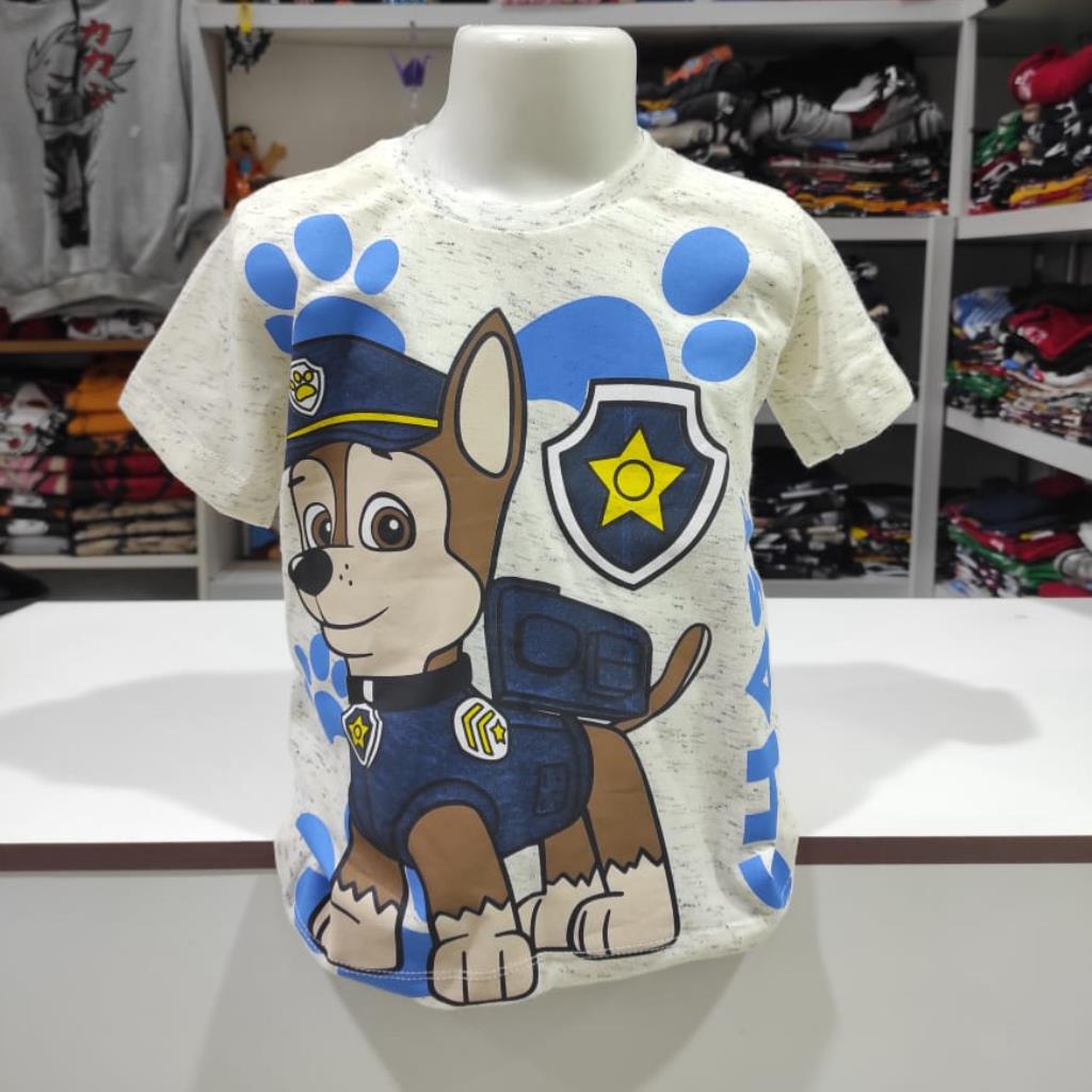 Camisa Chase Patrulha Canina (mescla branca)
