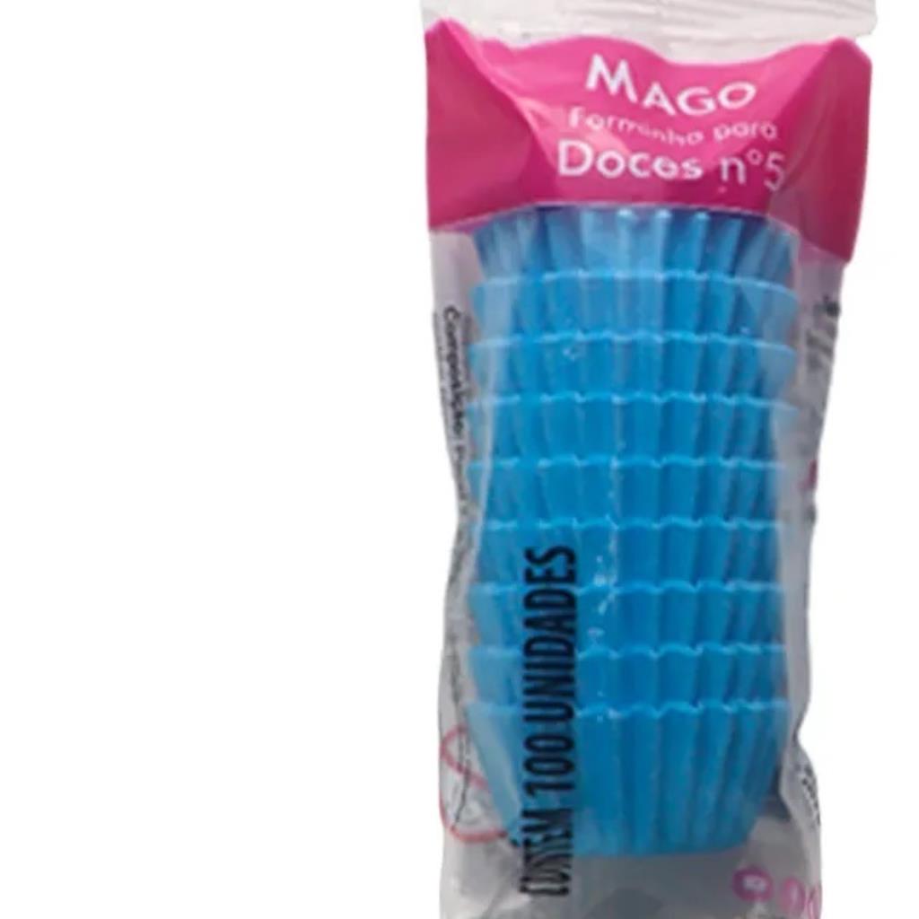 forminha de papel  azul   bebe N 05 c/100