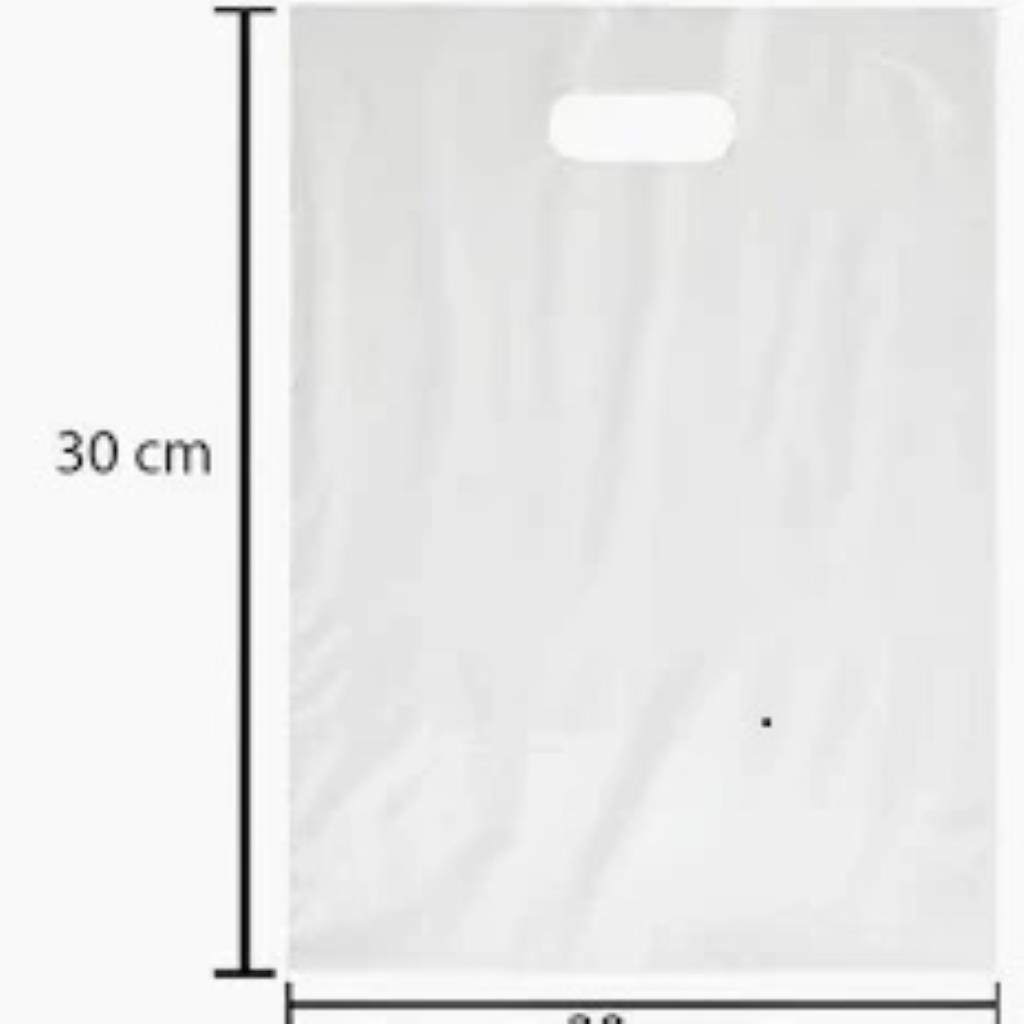 SACOLA BOCA DE PALHACO 20X30 BRANCA KG