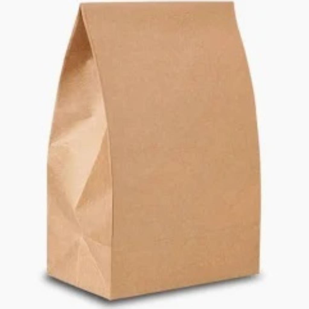 saco kraft liso para delivery G 23X14X40 C/100 UND