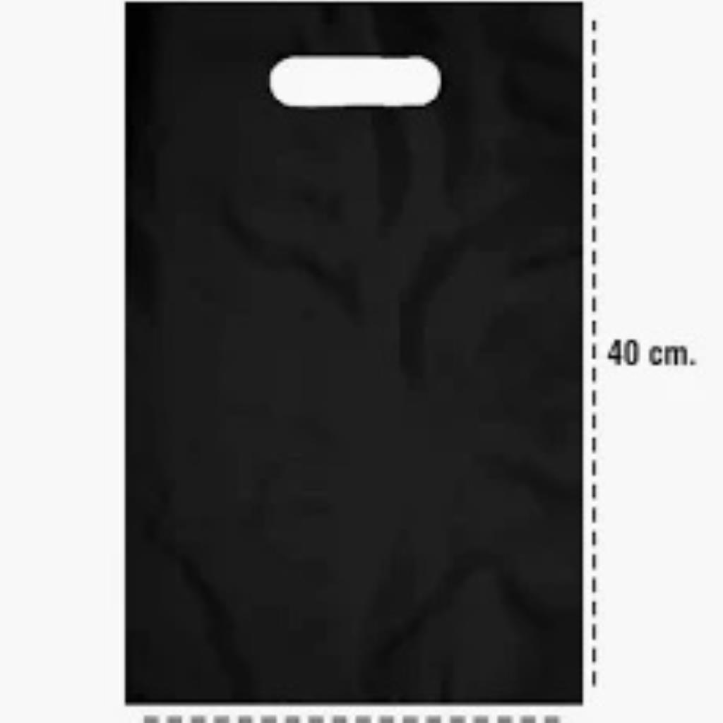 sacola boca de palhaço 30x40 PRETA KG