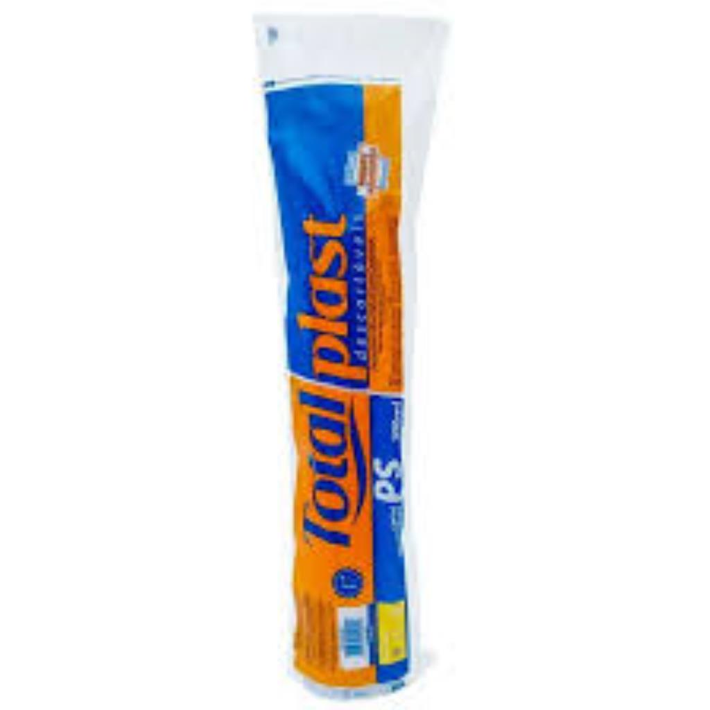 COPO PS ESTRIADO TRANSLUCIDO 300ML TOTALPLAST  C/100