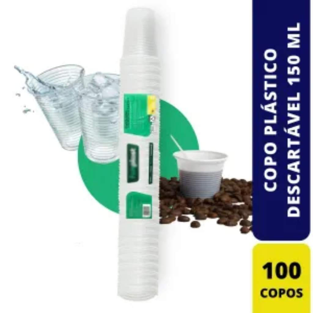 COPO PS ESTRIADO TRANSLUCIDO 150ML FONPLAST C/100