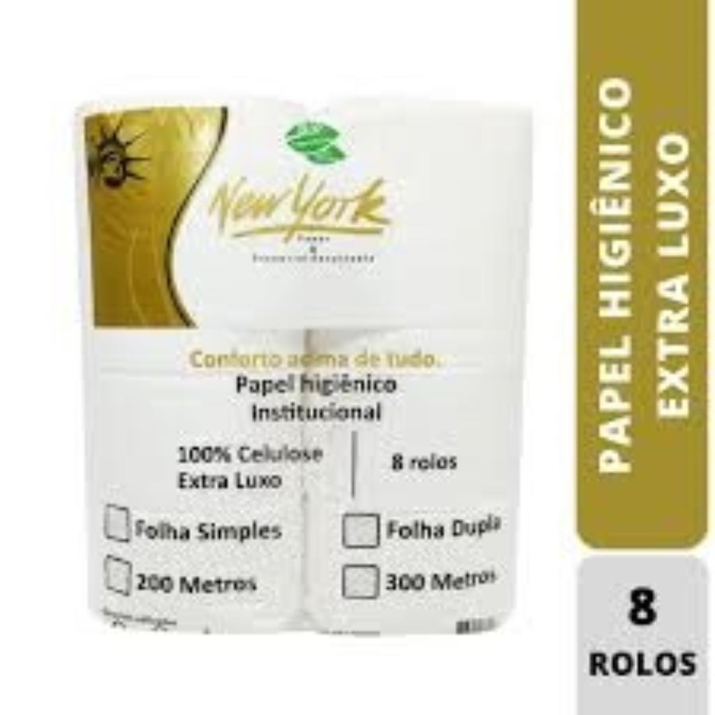 PAPEL HIG INTITUCIONAL EXTRA LUXO  NEW YORK 8 ROLOS