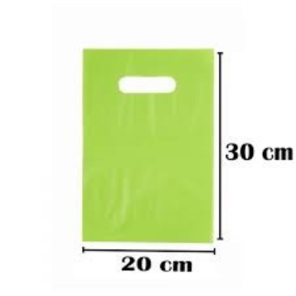 SACOLA BOCA DE PALHACO 20X30 VERDE KG