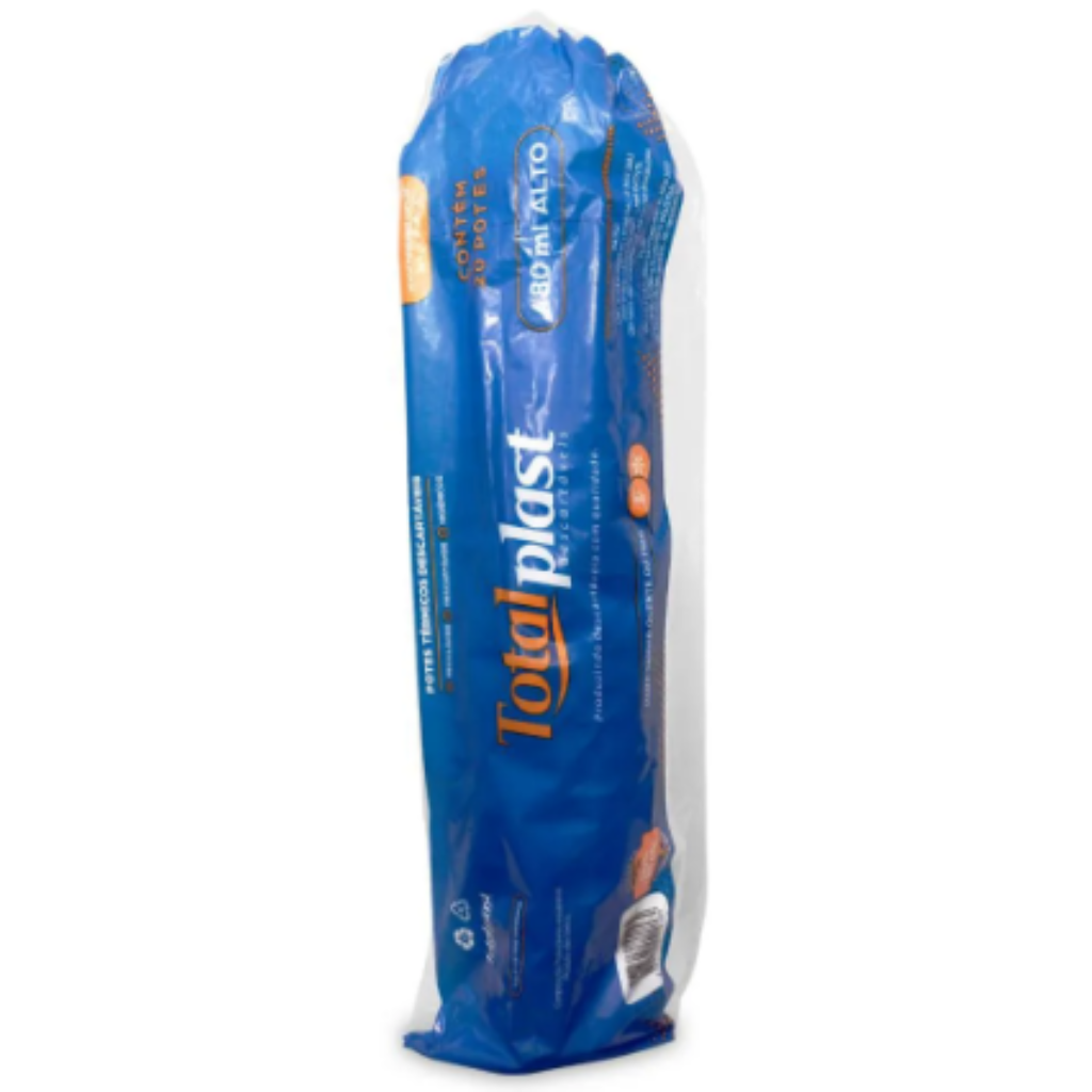 POTE TERMICO EPS TOTALPLAST ALTO 480ML C/20 POTES