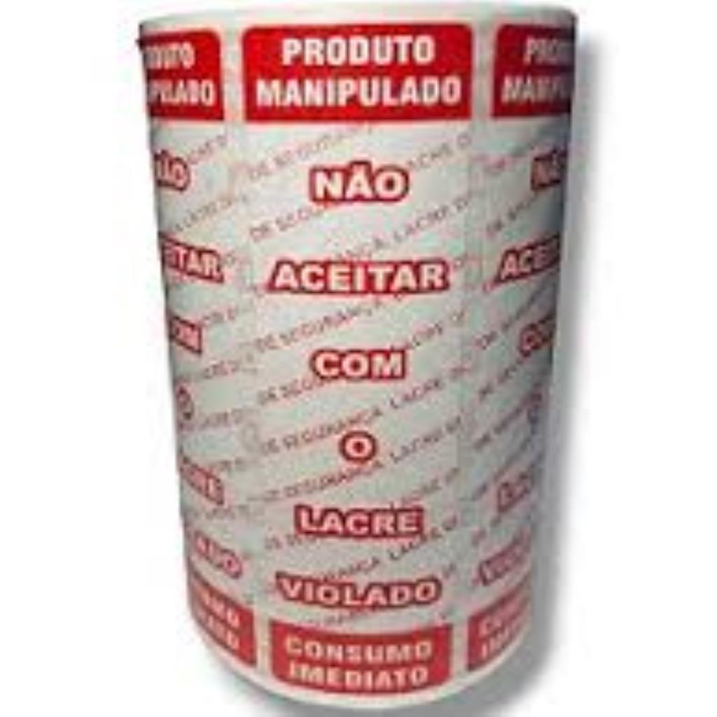 ETIQUETA LACRE SEGURAÇA 4X10 CM 400UNID