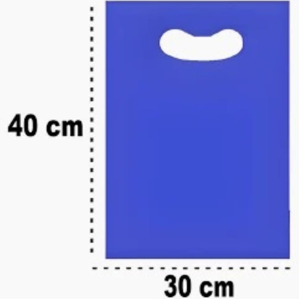 SACOLA BOCA DE PALHACO 30X40 AZUL KG