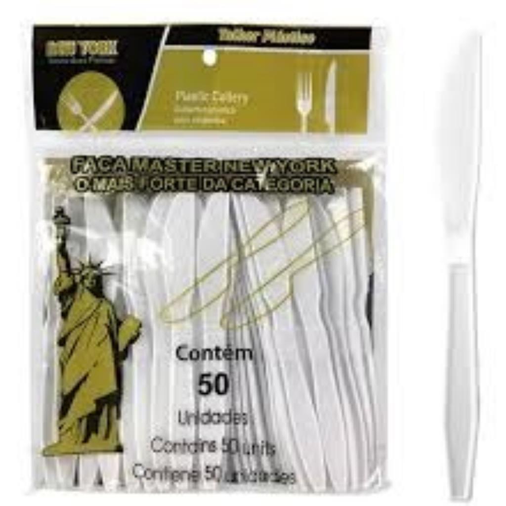 FACA REFORÇADA BRANCA NEW YORK C/50