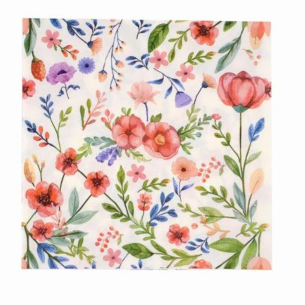 Guardanapo decoupage 33 x 33 Flores  com 2 peças