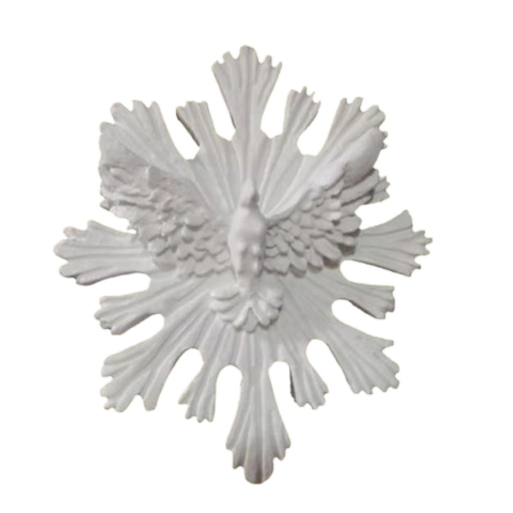 Aplique de Resina - Divino Espírito Santo 7,5x6,5cm