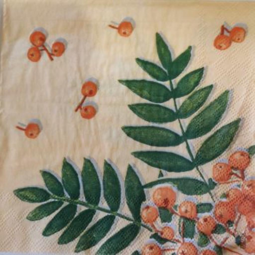 Guardanapo decoupage 33 x 33 " Ramo " com 2 peças