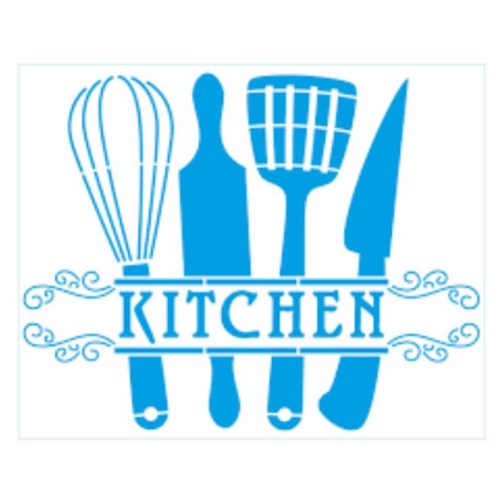 Stencil Retangular - Kitchen - 20x25