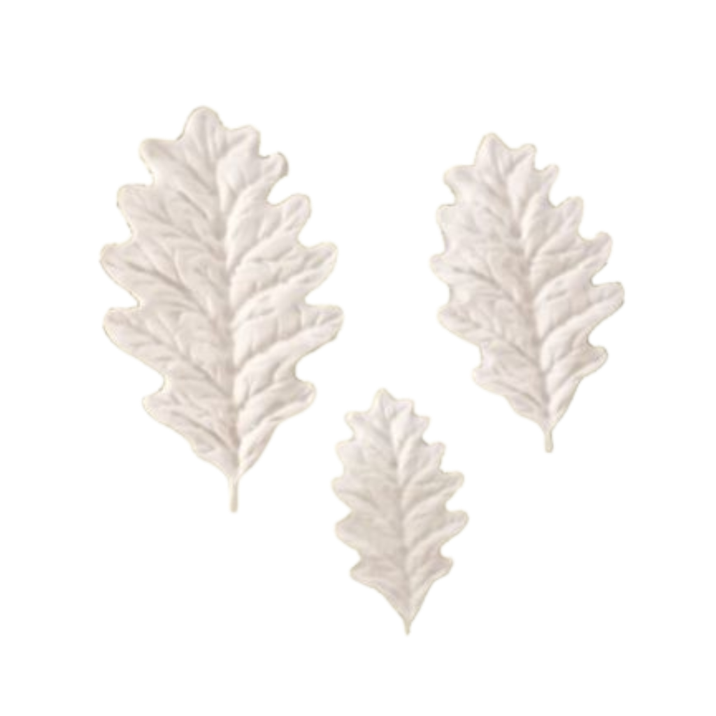 Aplique Folhas - 3 unidades 5,5x3 cm resina