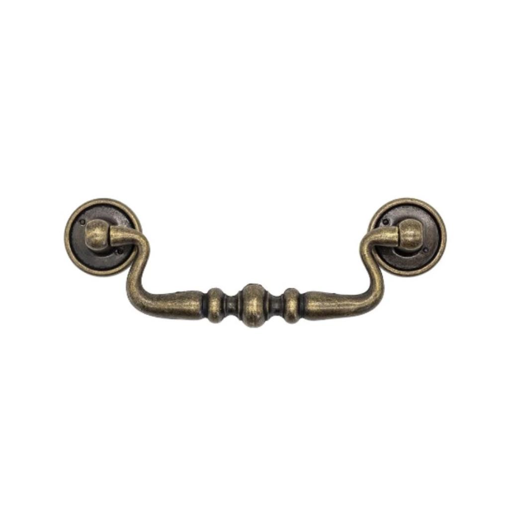 Puxador Colonial  Ouro Velho 12x2,5 cm