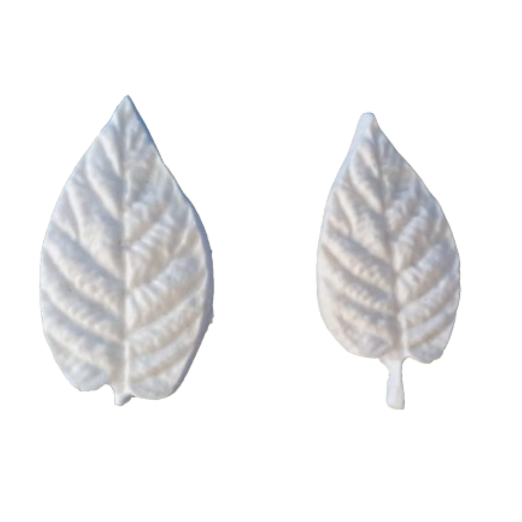 Aplique Folhas - 2 unidades 4x2 cm resina