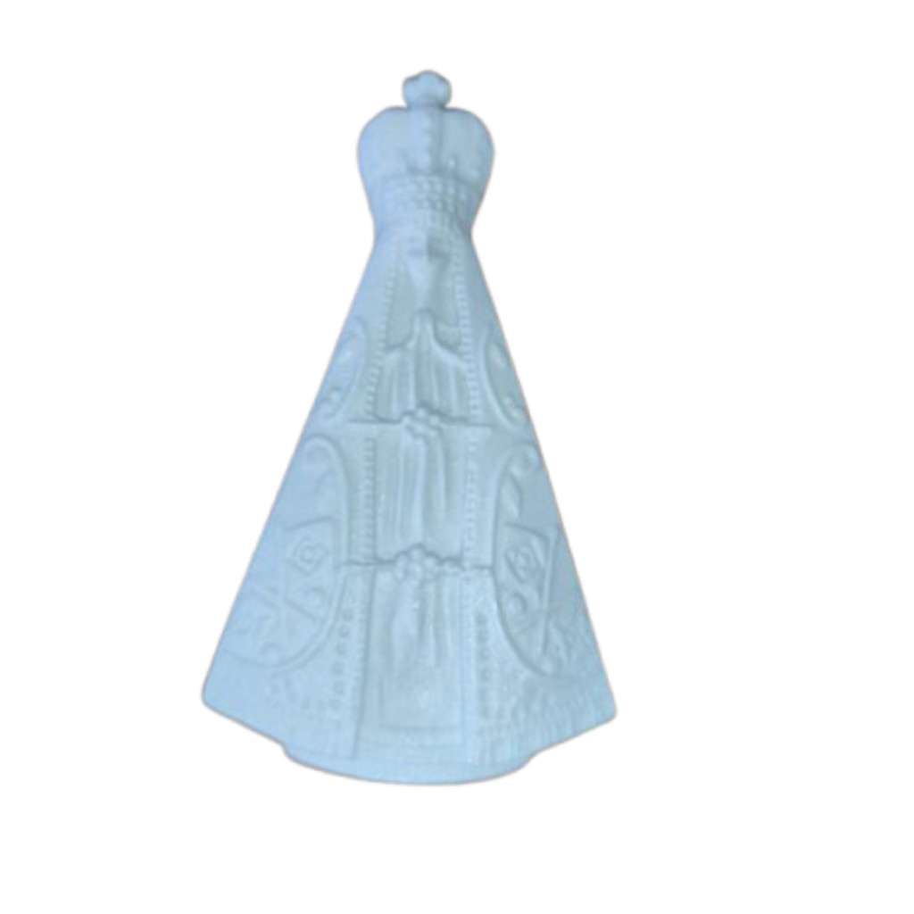 Aplique Nossa Senhora Aparecida  7,5x4cm Resina