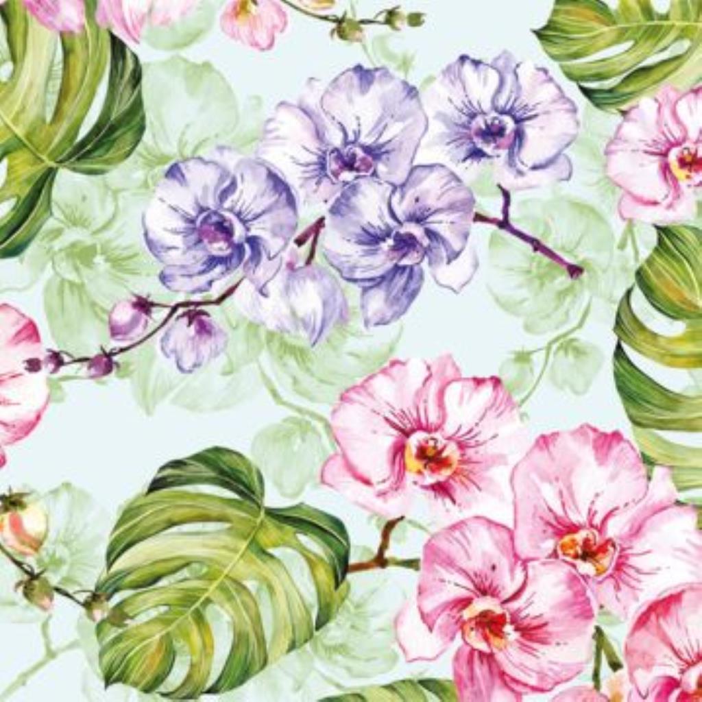 Guardanapo decoupage 33 x 33 " Estamparia Orquídea " com 2 peças