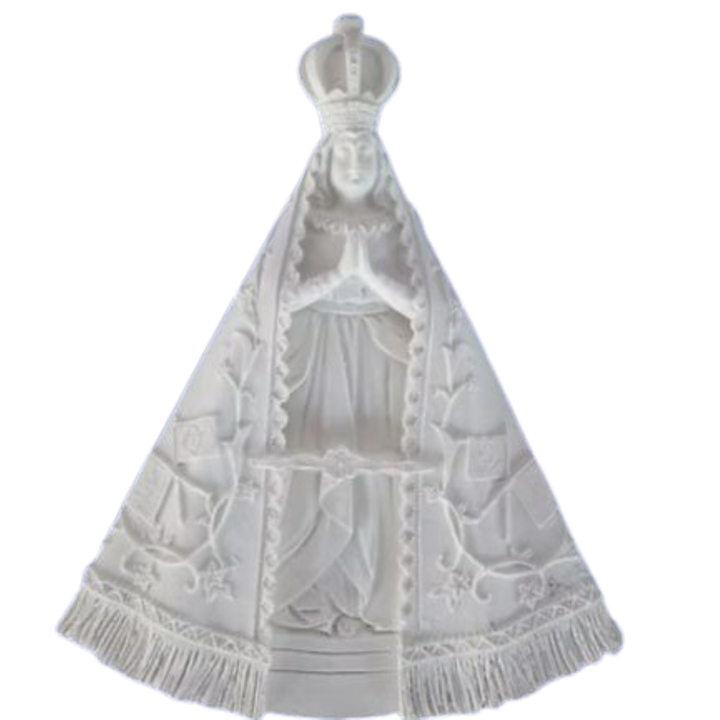 Aplique Nossa Senhora Aparecida 13x10,5 (cm) Resina