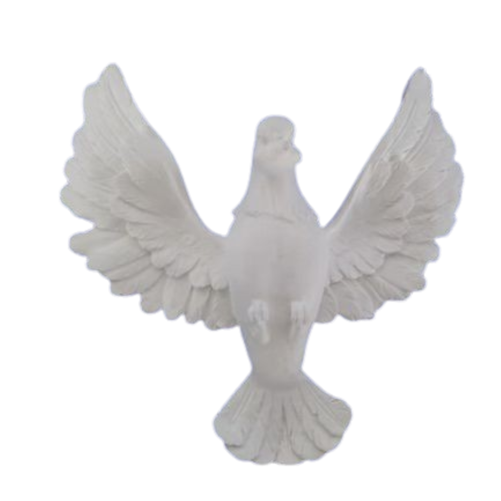 Aplique Divino Espirito Santo em Resina - 13X14 (cm)