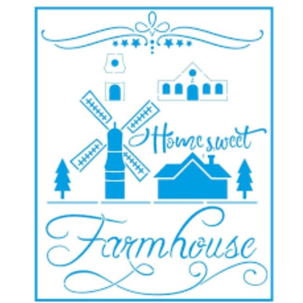 Stencil Retangular - Home Sweet - 20x25