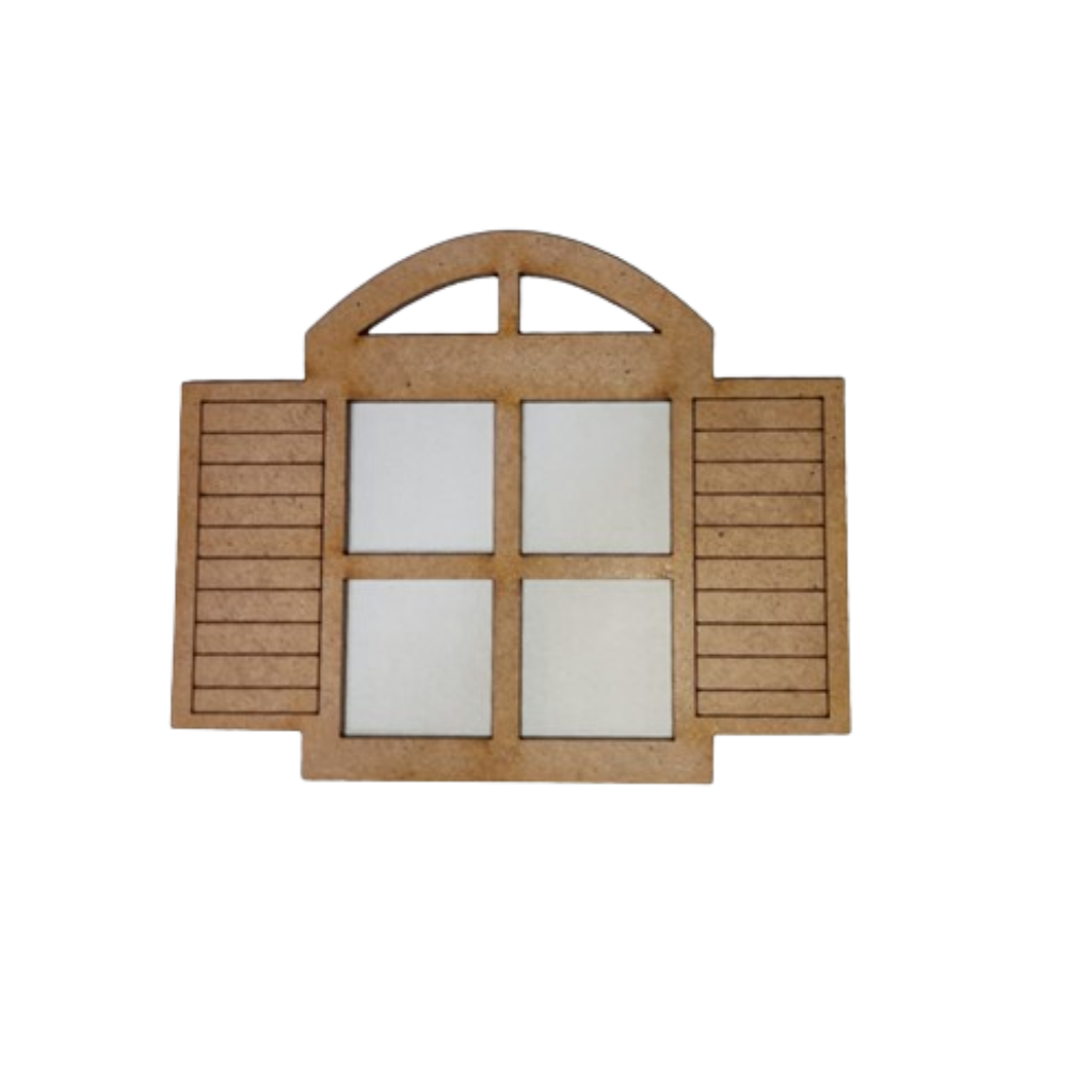 Aplique MDF Janela 11x9 cm