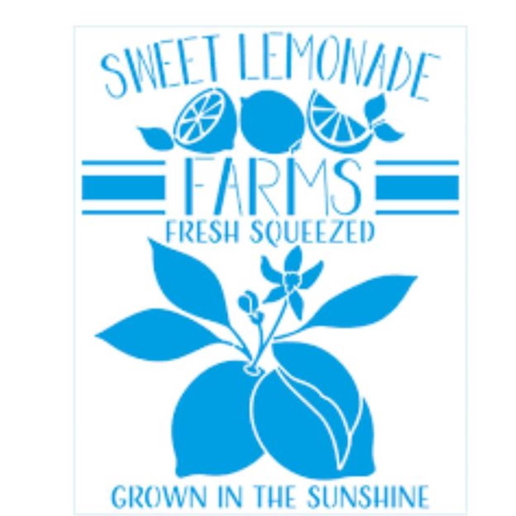 Stencil Retangular - Sweet Lemonade - 20x25