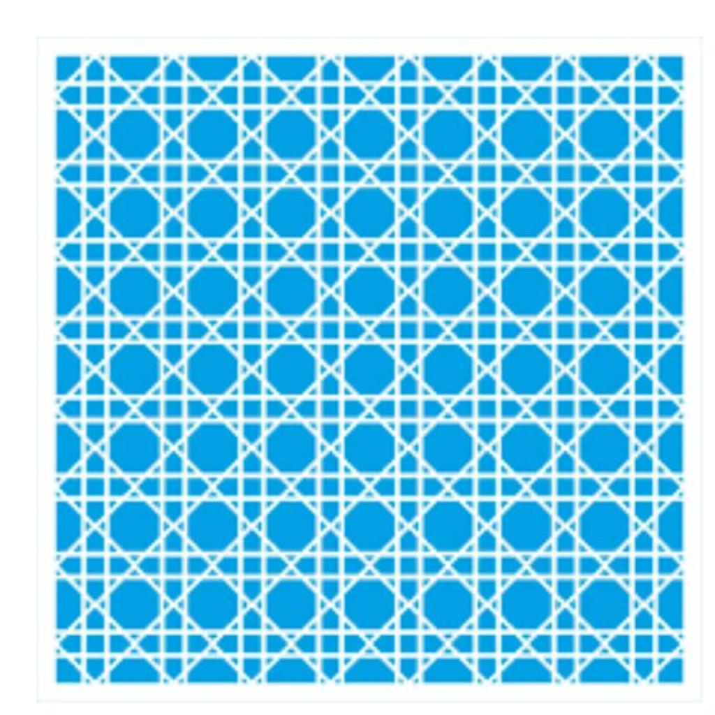 Stencil Art Quadrado - Textura Vime- 20x20
