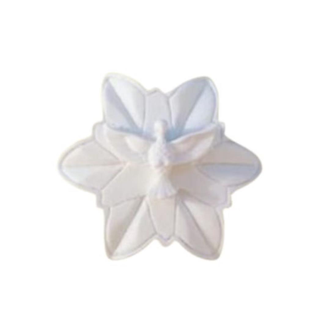 Aplique Divino Espirito Santo com Raio em Resina -5X5(cm)