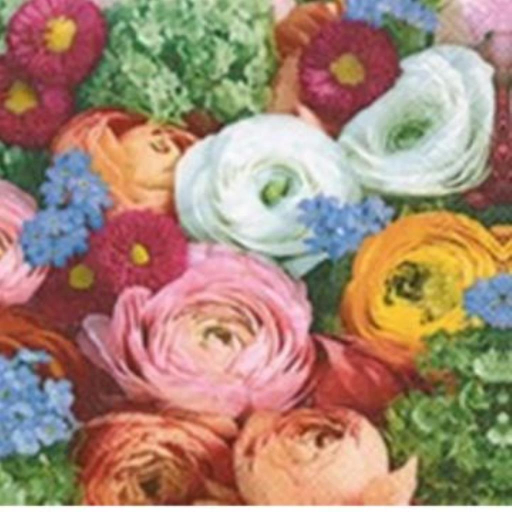 Guardanapo decoupage 33 x 33 " floral " com 2 peças