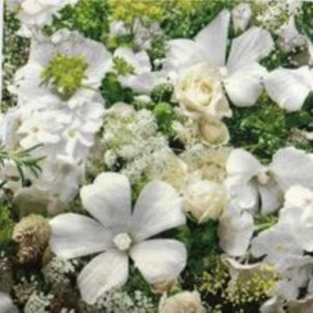 Guardanapo decoupage 33 x 33 " Flores brancas " com 2 peças