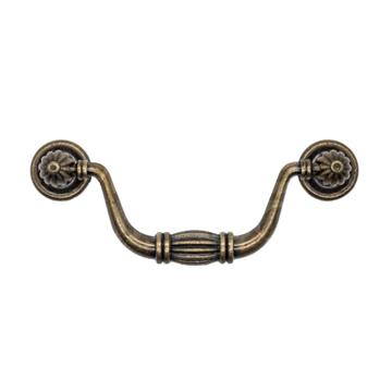 Puxador Colonial  Ouro Velho 11,6x2,2 cm
