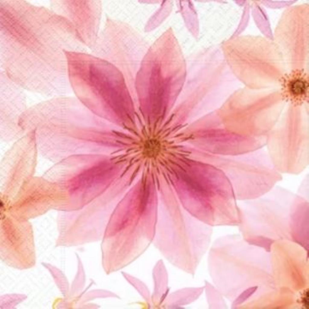 Guardanapo decoupage 33 x 33 " flores " com 2 peças