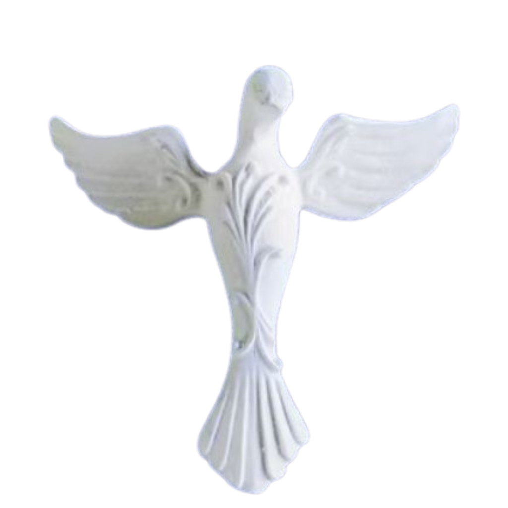 Aplique Divino Espirito Santo em Resina - 13X14 (cm)