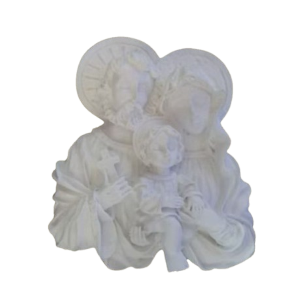 Aplique Sagrada Família 7,5x7cm Resina