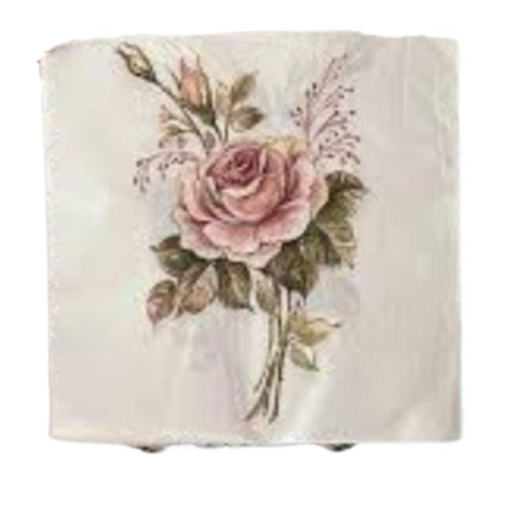 Guardanapo decoupage 33 x 33 ROSA com 2 peças