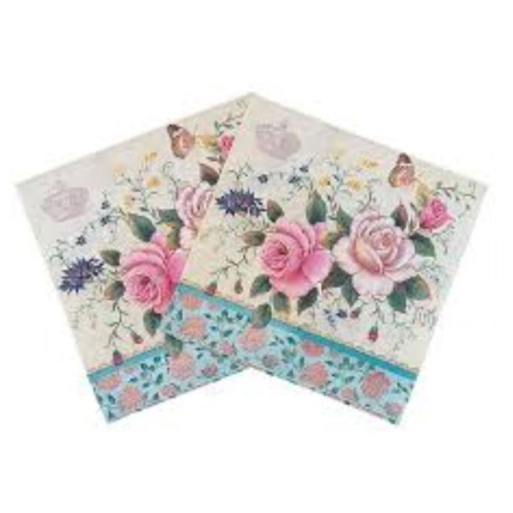 Guardanapo decoupage 33 x 33 FLOR COLORIDA com 2 peças