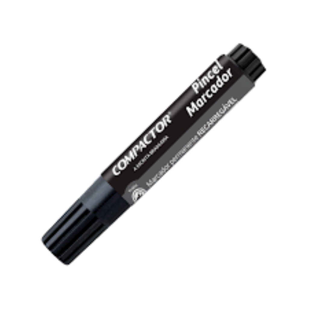 MARCADOR PERMANENTE COMPACTOR PRETO