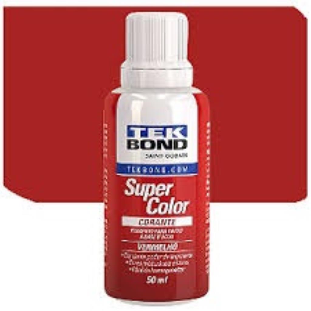 CORANTE LIQUIDO 50ML TEKBOND VEERMELHO