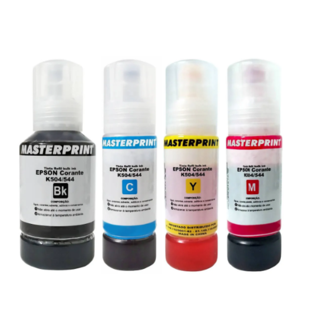 TINTA EPSON 544/504 KIT 4 CORES MASTERPRINT
