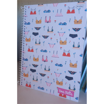 CADERNO CAPA DURA SÃO DOMINGOS KABOM FEMIN 01 MT 80FL