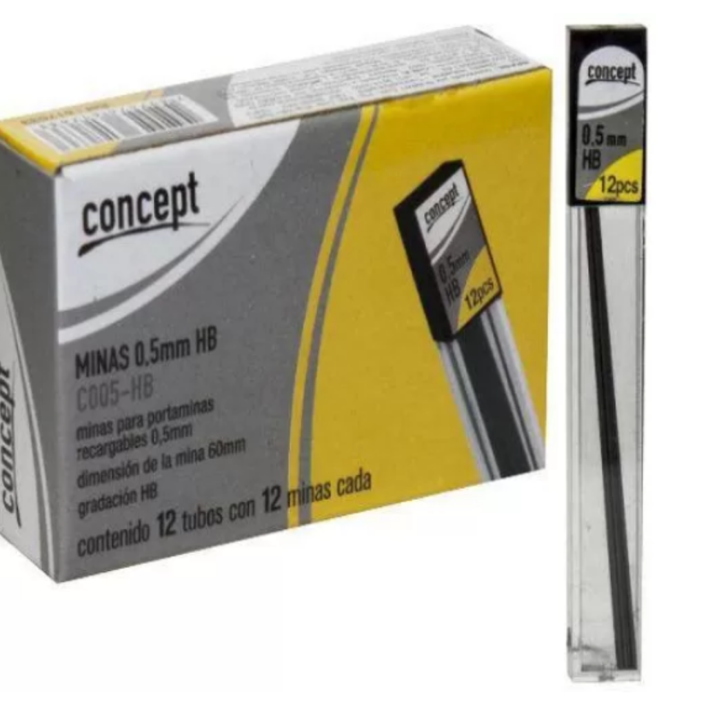 GRAFITE 0.5 HB C/12UNID CONCEPT