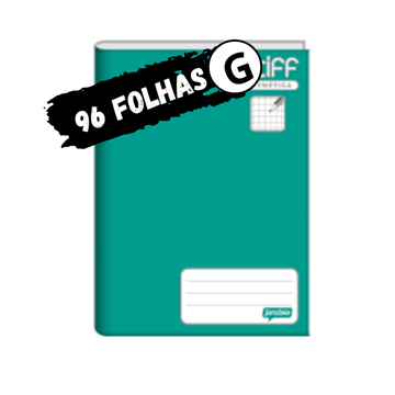 CADERNO COSTURADO UNIVERSITARIO QUADRICULADO CAPA DURA 96FLH