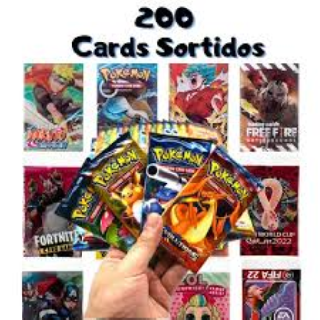 CARDS COLECIONAVEIS PERSONAGENS EMB 4UNID