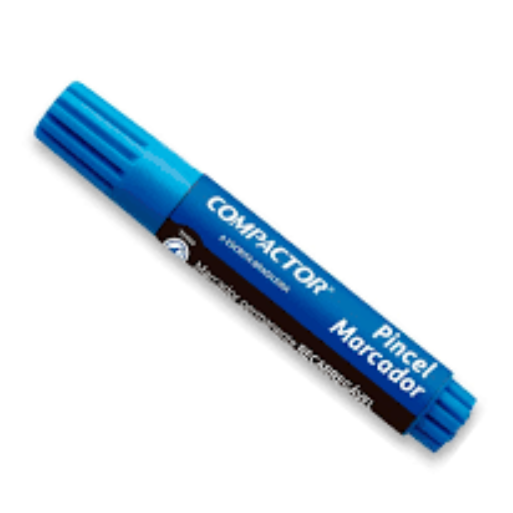 MARCADOR PERMANENTE COMPACTOR AZUL
